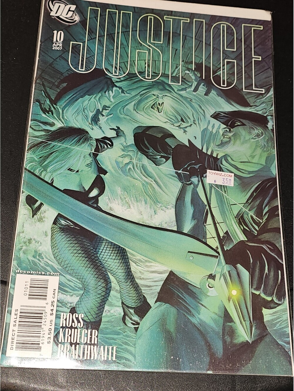 Justice #10 '07 DC Ft. Supergirl, The Titans Alex Ross Green Arrow Raw H